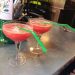 Two cocktails wit h plastic straws