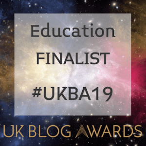 Educational finalist for UK blog awards
