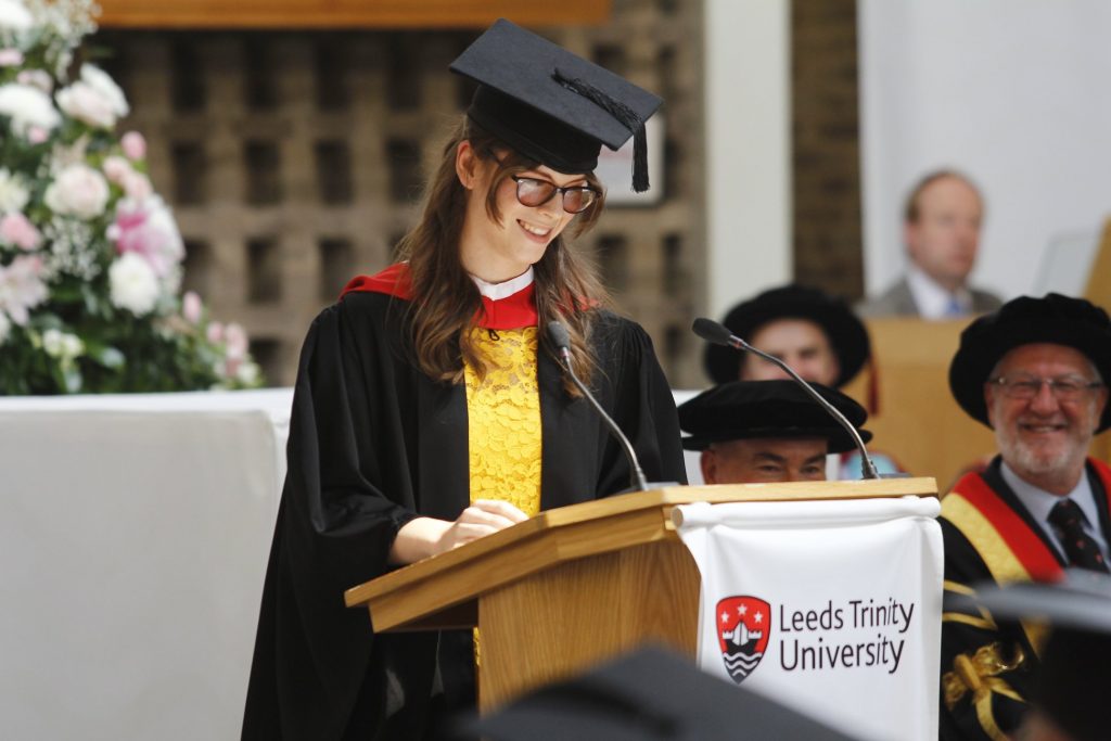Chloe at graduation 